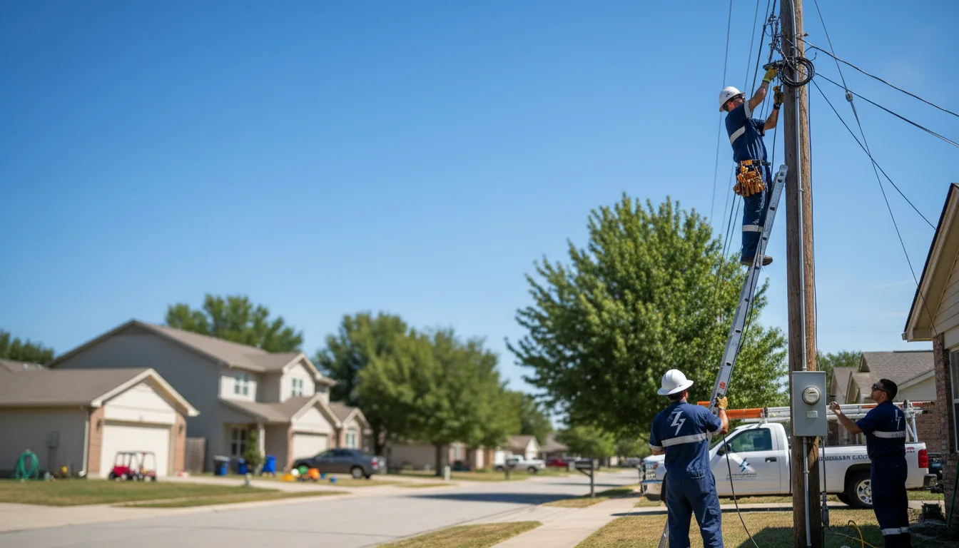 Residential electrician providing installation services in Stafford Springs, CT